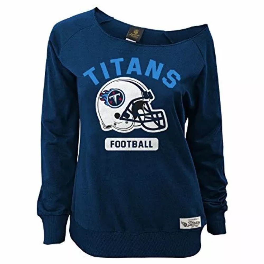 NWT [Outerstuff] Tennessee Titans NFL Boatneck Shrug Pullover Juniors Sz XS 0/1